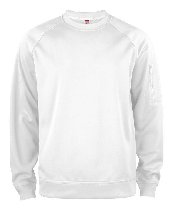 Basic Active Roundneck - CQ021010 - White - Customisable SWEATSHIRTS AND HOODIES