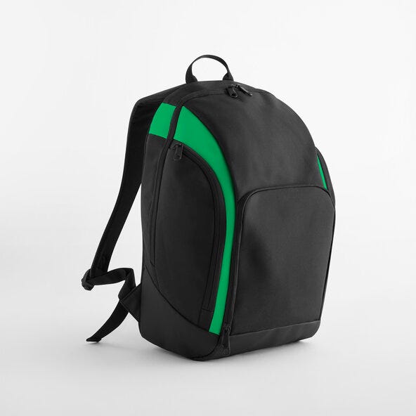 Teamwear Backpack - BG571 - Black Green O S - Customisable Bags