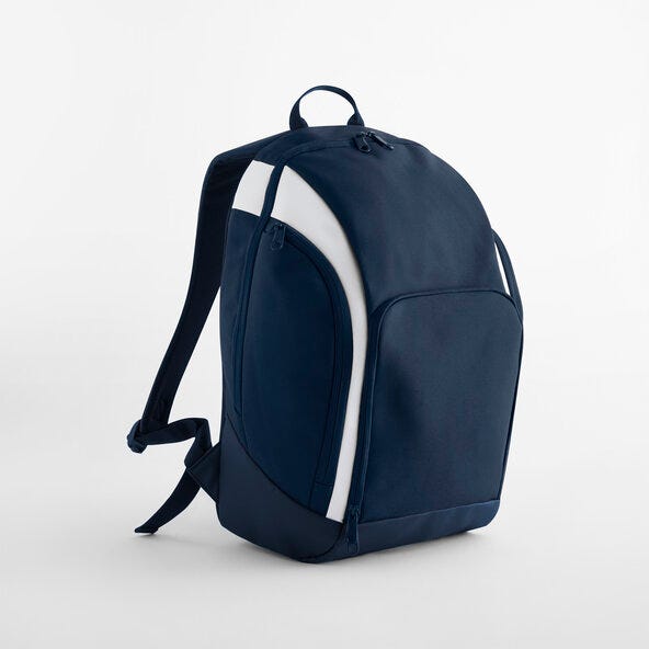 Teamwear Backpack - BG571 - Navy White O S - Customisable Bags