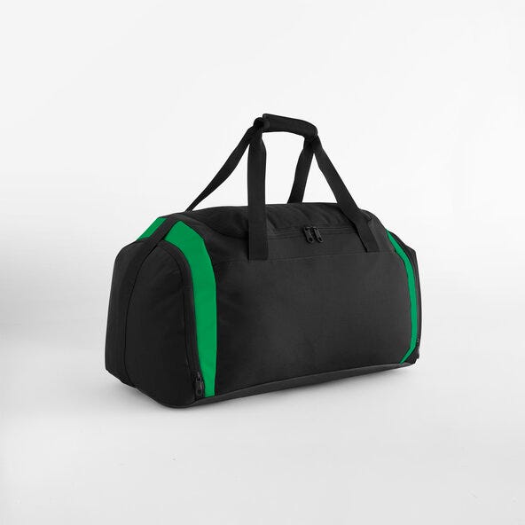 Teamwear Holdall - BG572 - Black Green O S - Customisable Bags