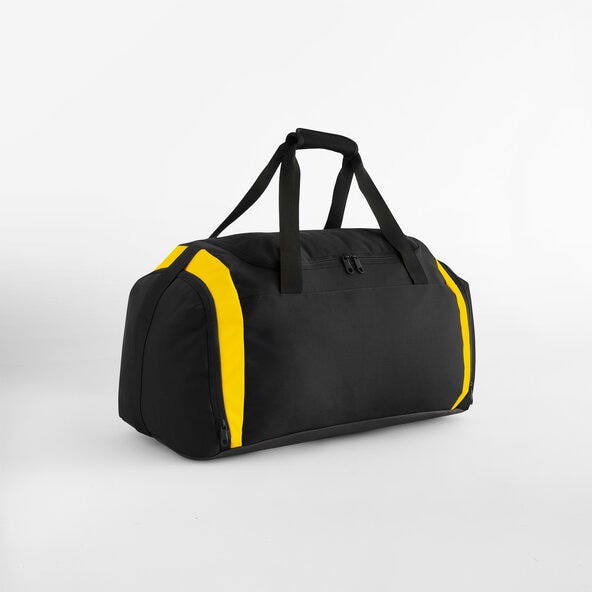 Teamwear Holdall - BG572 - Black Yellow O S - Customisable Bags