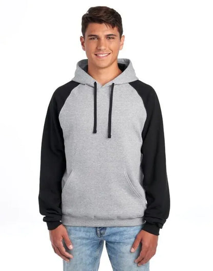 Jerzees NuBlend Colour Block Hood 0S96CR0 - Oxford Black M - Customisable Sweatshirts