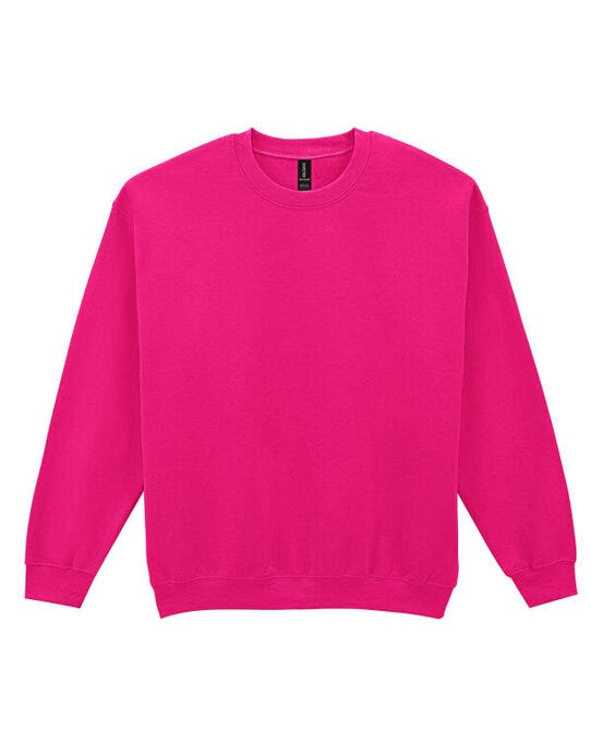 Heavy Blend Adult Crew Neck Sweatshirt - 18000 - Heliconia - Customisable Sweatshirts