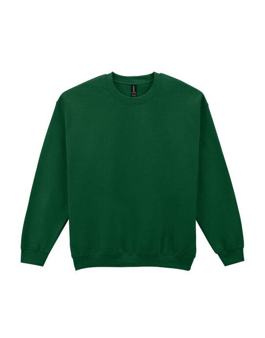 Heavy Blend Adult Crew Neck Sweatshirt - 18000 - Fan Dark Green* - Customisable Sweatshirts