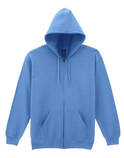 Gildan Heavy Blend Adult Zip Hood Sweat - Carolina Blue - 18600 - - Customisable Sweatshirts And Hoodies