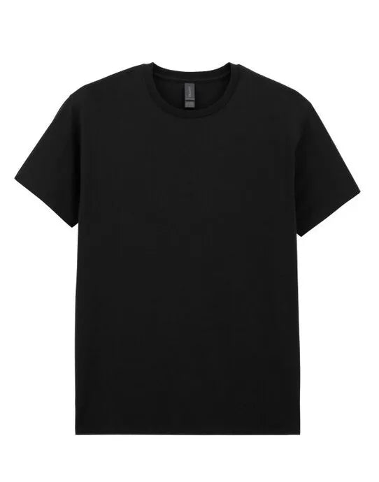 Gildan Light Cotton Adult T Shirt 3000 - Black - Customisable T-Shirt