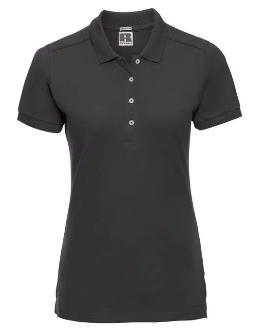 Russell Collection Russell Ladies Fitted Stretch Polo 566F - - Customisable Polos