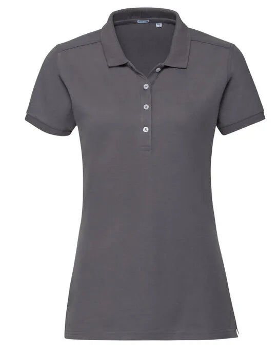 Russell Collection Russell Ladies Fitted Stretch Polo 566F - - Customisable Polos