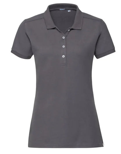 Russell Collection Russell Ladies Fitted Stretch Polo 566F - - Customisable Polos