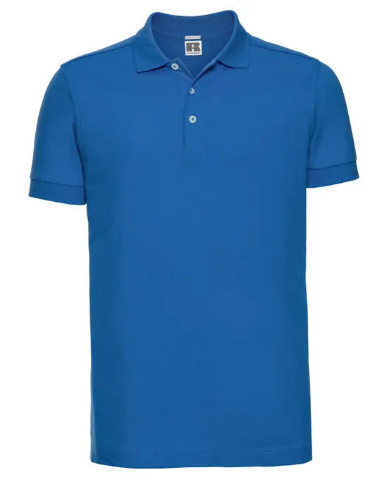 Russell Collection Russell Mens Fitted Stretch Polo 566M - - Customisable Polos