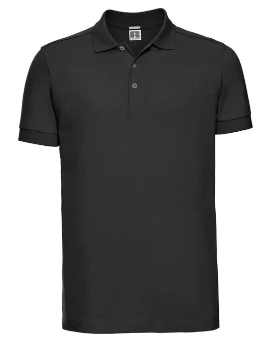 Russell Collection Russell Mens Fitted Stretch Polo 566M - - Customisable Polos
