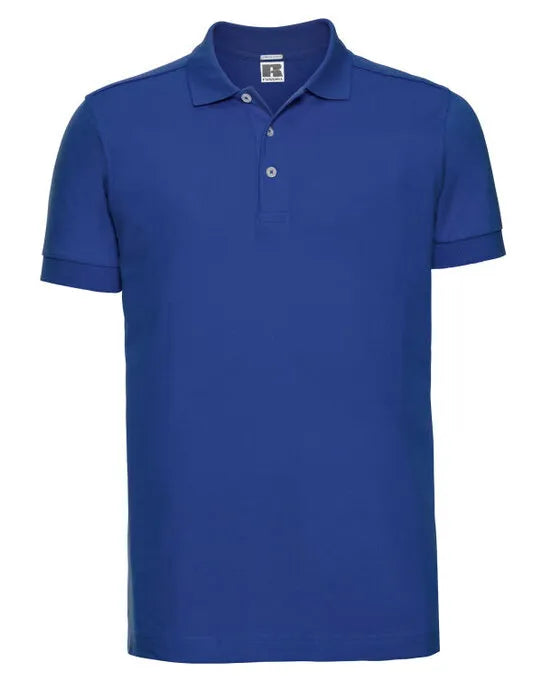 Russell Collection Russell Mens Fitted Stretch Polo 566M - - Customisable Polos
