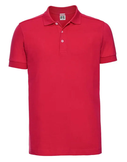Russell Collection Russell Mens Fitted Stretch Polo 566M - - Customisable Polos
