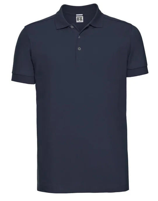 Russell Collection Russell Mens Fitted Stretch Polo 566M - - Customisable Polos