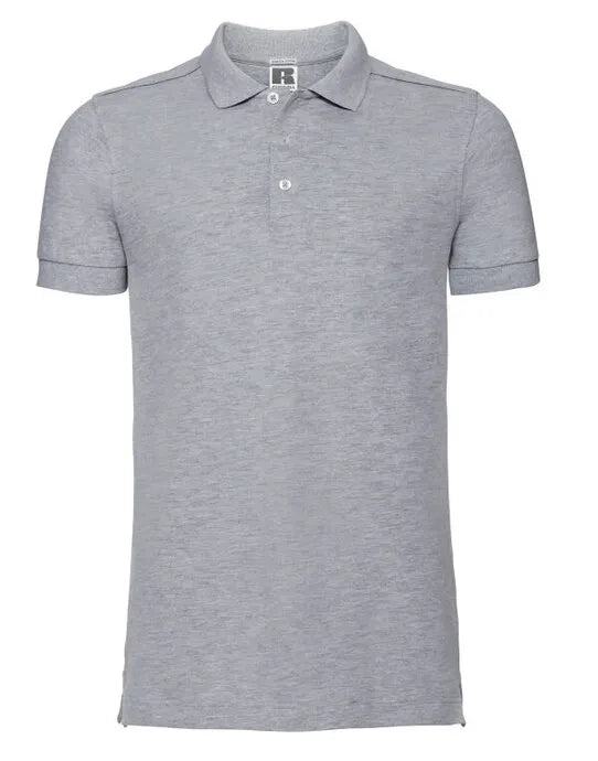 Russell Collection Russell Mens Fitted Stretch Polo 566M - - Customisable Polos