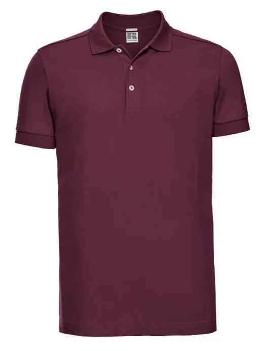 Russell Collection Russell Mens Fitted Stretch Polo 566M - - Customisable Polos