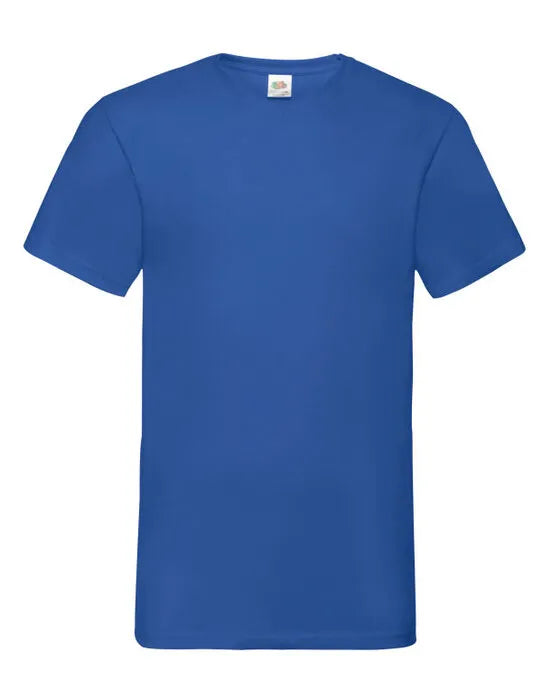 FOTL Mens Valueweight V-Neck T 61066 - Royal - Customisable T-Shirt