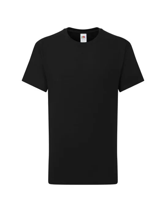Kids Iconic 195 T 61363 - Black - Customisable T-Shirt