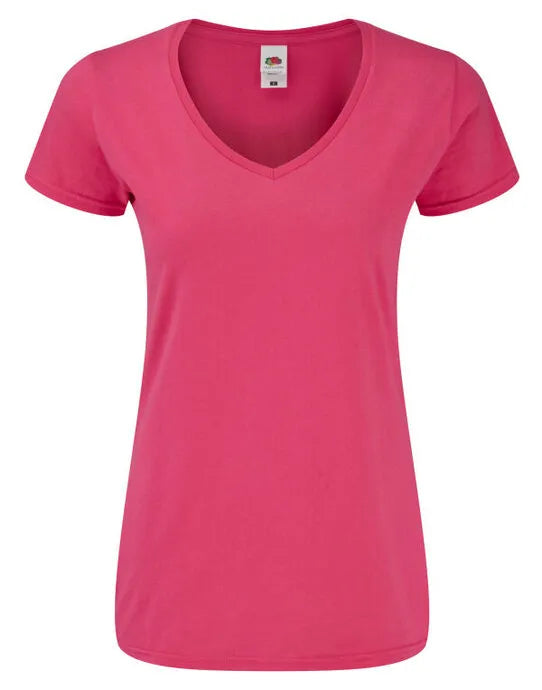 FOTL Ladies Iconic 150 V-Neck T - 61444 - - Customisable Ladies Short Sleeve T-Shirts
