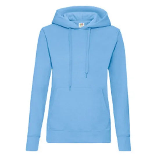 FOTL Ladies Classic Hooded Sweat 62038 - Sky Blue - Customisable Sweatshirts