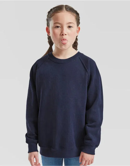 Kids Classic Raglan Sweat 62039 - Navy Blue 07-08 Years - Customisable Sweatshirts