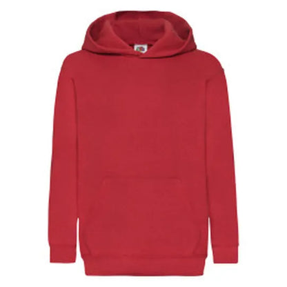 Kids Classic Hooded Sweat 62043 - Red - Customisable Sweatshirts