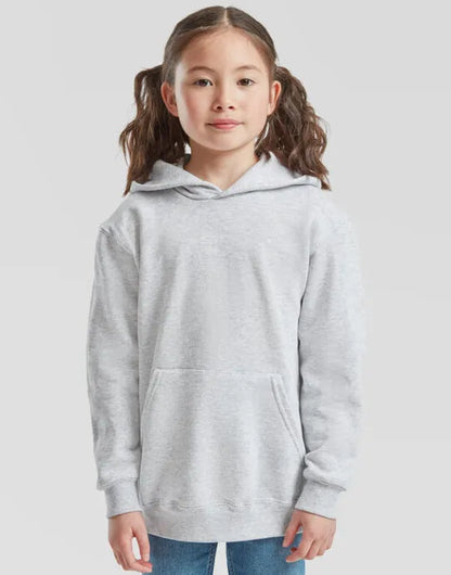 Kids Classic Hooded Sweat 62043 - Heather Grey - Customisable Sweatshirts