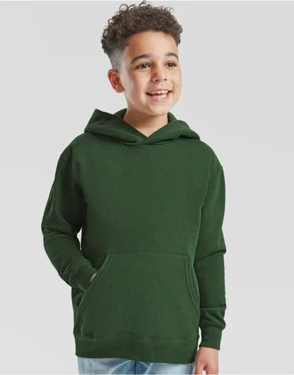 Kids Classic Hooded Sweat 62043 - Bottle Green - Customisable Sweatshirts