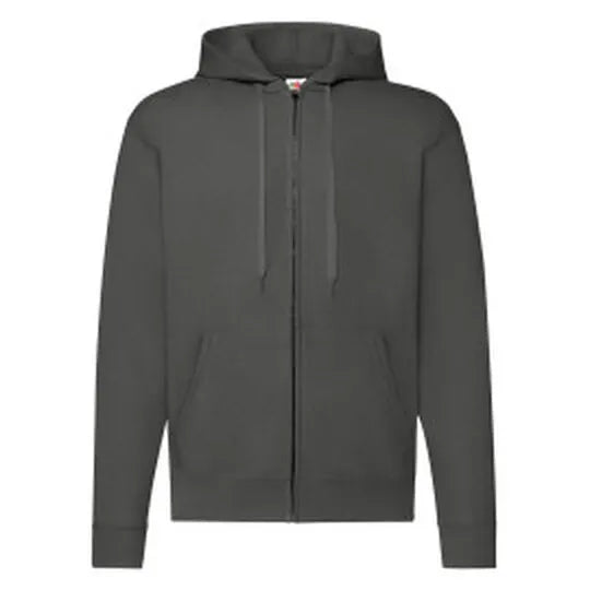Mens Classic Hooded Sweat Jacket 62062 - Light Graphite 2XL - Customisable Jacket
