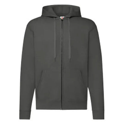 Mens Classic Hooded Sweat Jacket 62062 - Light Graphite 2XL - Customisable Jacket
