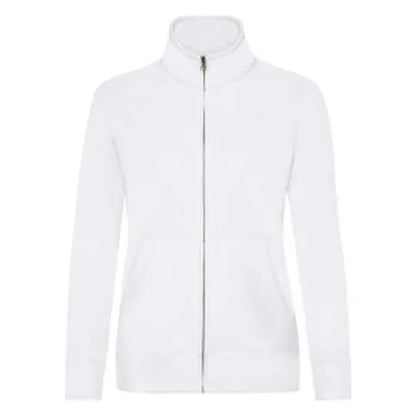 Ladies Premium Sweat Jacket 62116 - White - Customisable Jacket