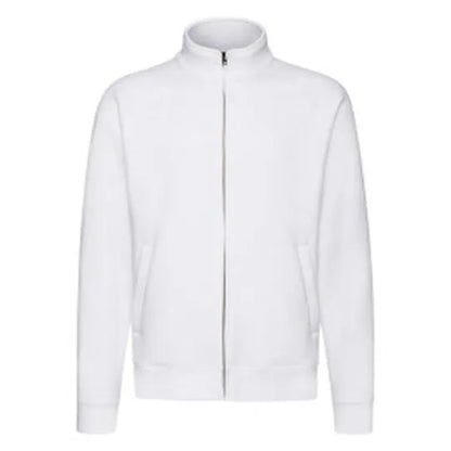 Mens Premium Sweat Jacket 62228 - White - Customisable Jacket