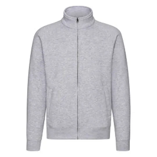 Mens Premium Sweat Jacket 62228 - Heather Grey M - Customisable Jacket