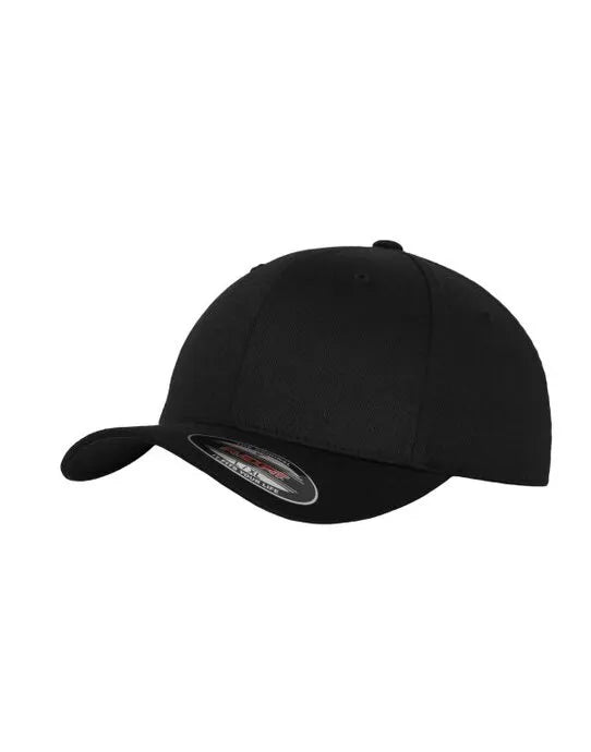 Flexfit By Yupoong Flexfit Wooly Combed Cap 6277 - Black Black - Customisable Caps