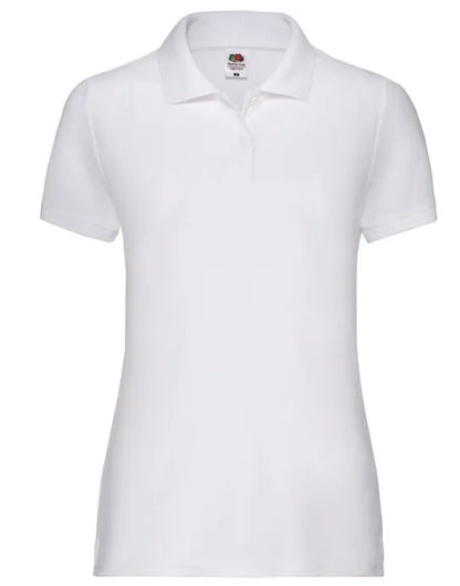 FOTL Ladies 65/35 Polo 63212 - White - Customisable Polos