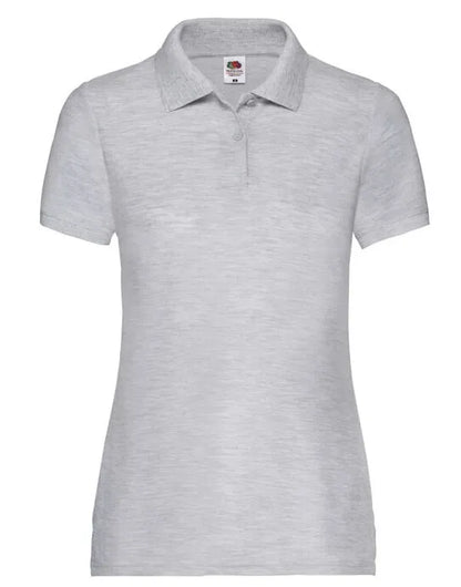 FOTL Ladies 65/35 Polo 63212 - Heather Grey - Customisable Polos