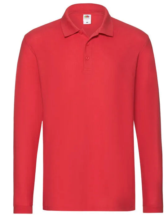Mens Premium Long Sleeve Polo 63310 - - Customisable Polos