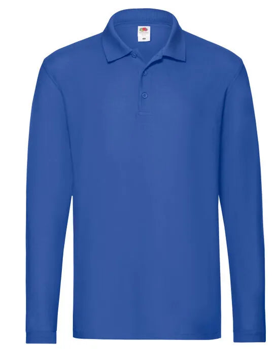 Mens Premium Long Sleeve Polo 63310 - - Customisable Polos