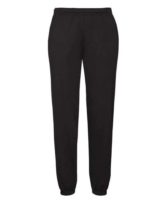 Mens Classic Elastic Cuff Jog Pants 64026 - Black - Customisable Joggers