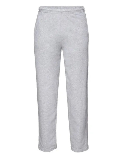 Mens Lightweight Open Hem Jog Pants 64038 - Heather Grey - Customisable Joggers
