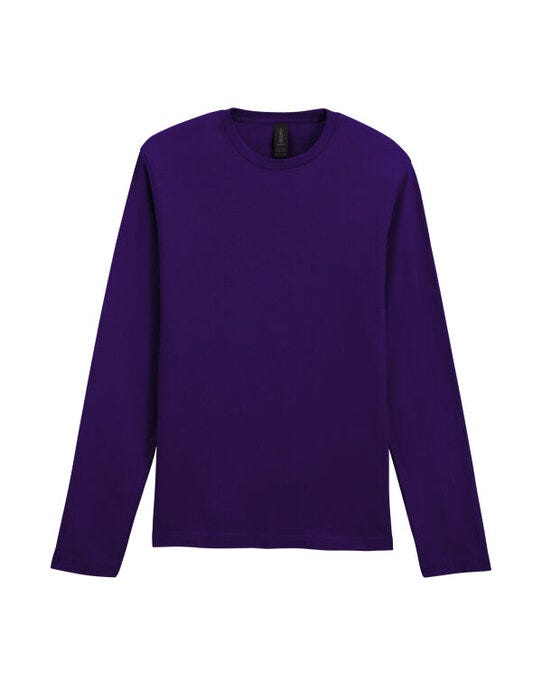Softstyle Adult Long Sleeve Tee - 64400 - Fan Dark Purple - Customisable