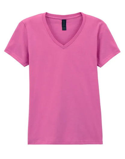Gildan Softstyle Ladies V-Neck T-Shirt 64v00l - - Customisable T-Shirt