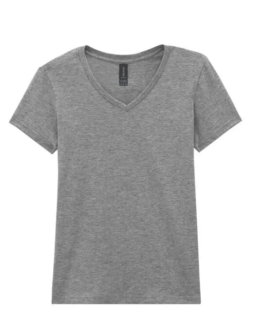 Gildan Softstyle Ladies V-Neck T-Shirt 64v00l - - Customisable T-Shirt