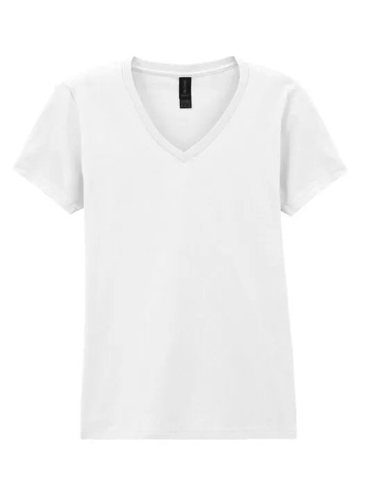 Gildan Softstyle Ladies V-Neck T-Shirt 64v00l - - Customisable T-Shirt