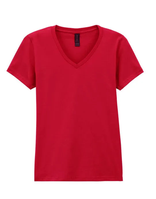 Gildan Softstyle Ladies V-Neck T-Shirt 64v00l - - Customisable T-Shirt