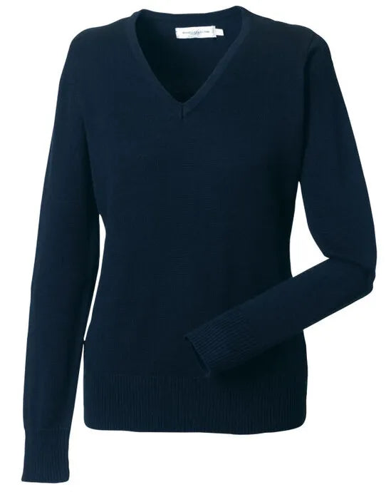Russell Collection Ladies VNeck Pullover 710f - - Customisable Corporate Wear