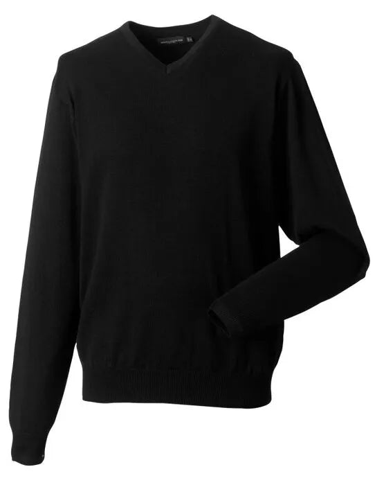 Russell Collection Mens VNeck Pullover 710m - - Customisable Corporate Wear