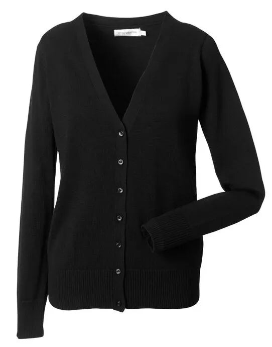Russell Collection Ladies VNeck Cardigan 715f - - Customisable Cardigans