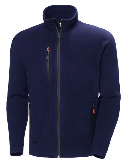 Helly Hansen Oxford Fleece Jacket 72026 - Navy Blue - Customisable Jacket