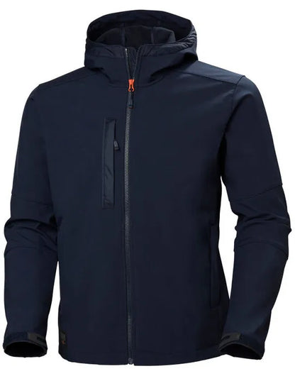 Helly Hansen Kensington Hooded Softshell 74230 - Navy Blue - Customisable Softshell Jacket
